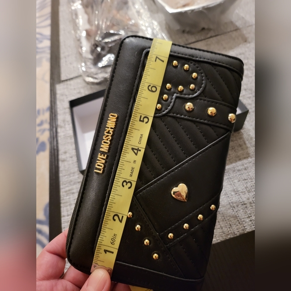 Love Moschino Studded & Quilted Wallet. - Picture 6 of 16
